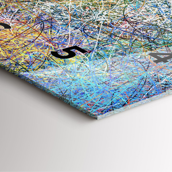 Kwadratowy zegar Abstrakcja - Emocje