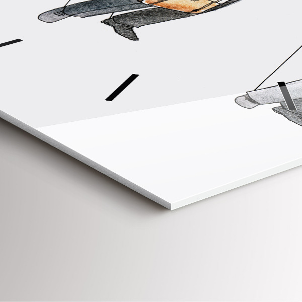 Kwadratowy zegar Ludzie marionetki