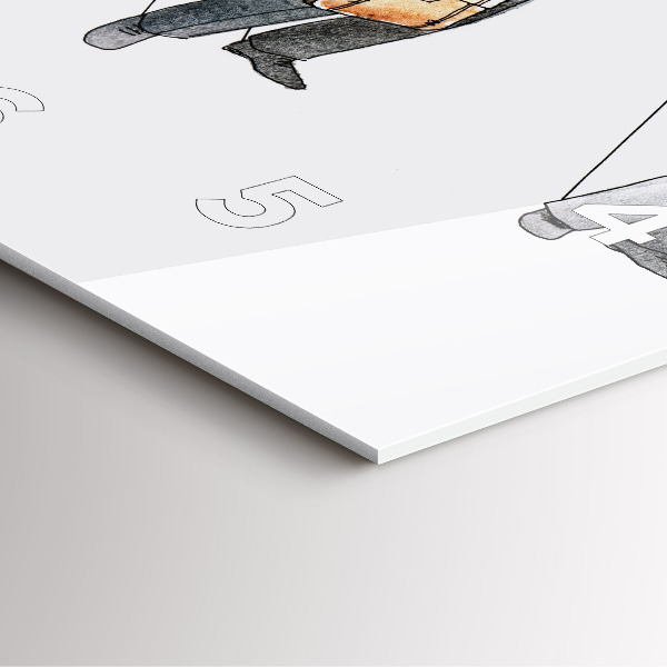 Kwadratowy zegar Ludzie marionetki