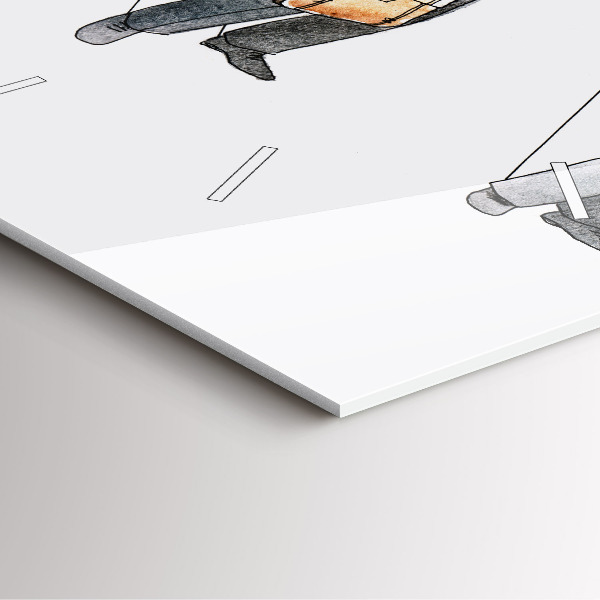 Kwadratowy zegar Ludzie marionetki