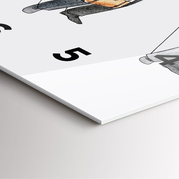 Kwadratowy zegar Ludzie marionetki