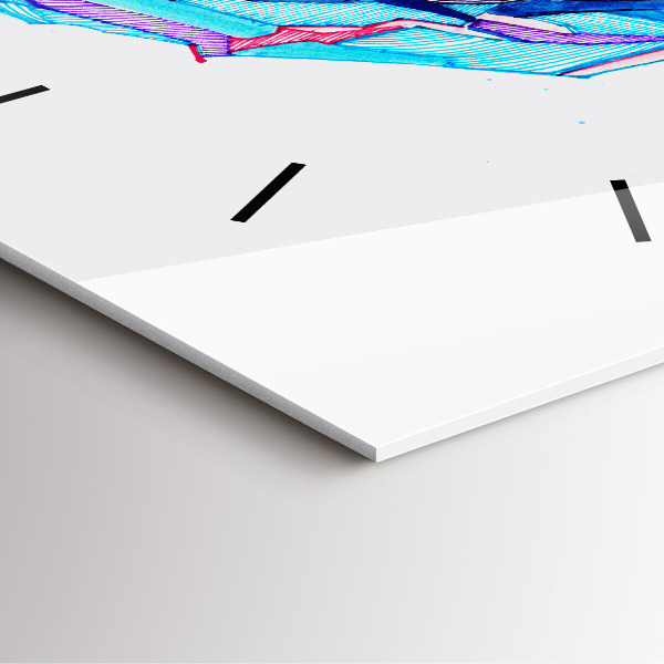 Kwadratowy zegar Narciarz