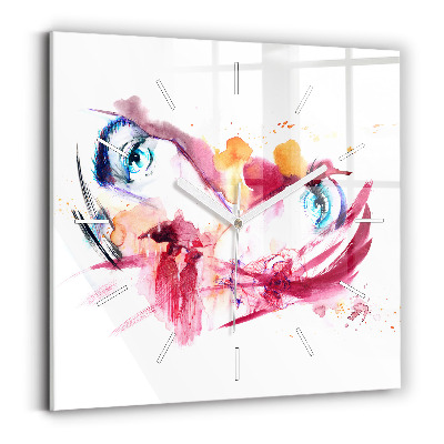 Kwadratowy zegar Romantyczna para