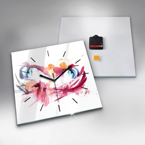 Kwadratowy zegar Romantyczna para