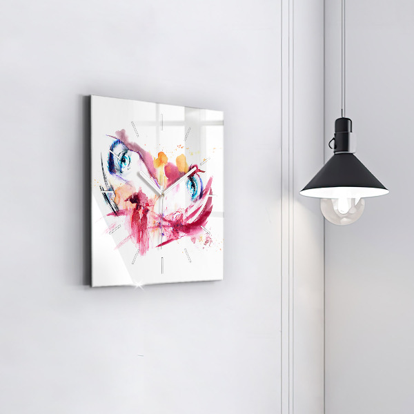 Kwadratowy zegar Romantyczna para