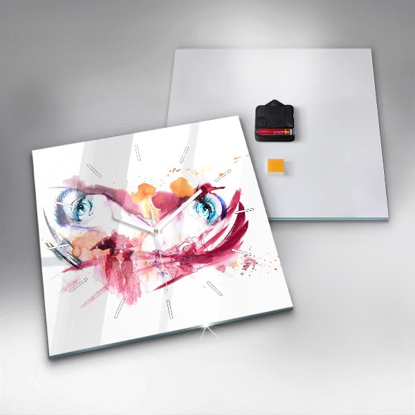 Kwadratowy zegar Romantyczna para