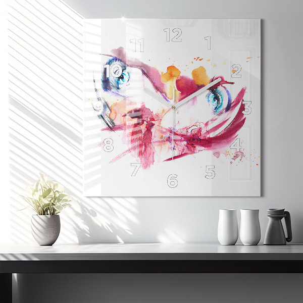 Kwadratowy zegar Romantyczna para