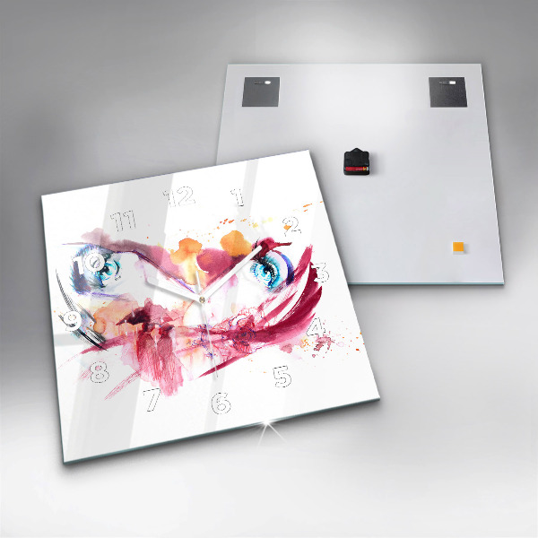 Kwadratowy zegar Romantyczna para