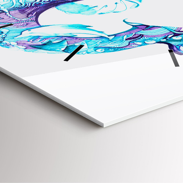 Kwadratowy zegar Morska kotwica