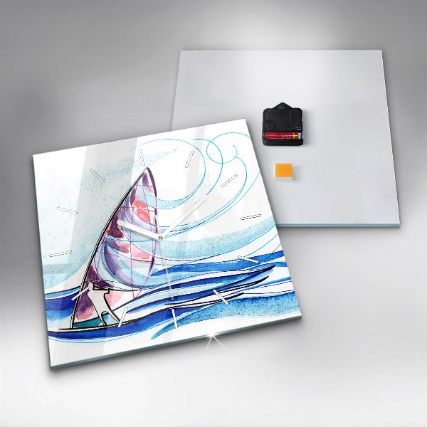 Kwadratowy zegar Deska surfingowa