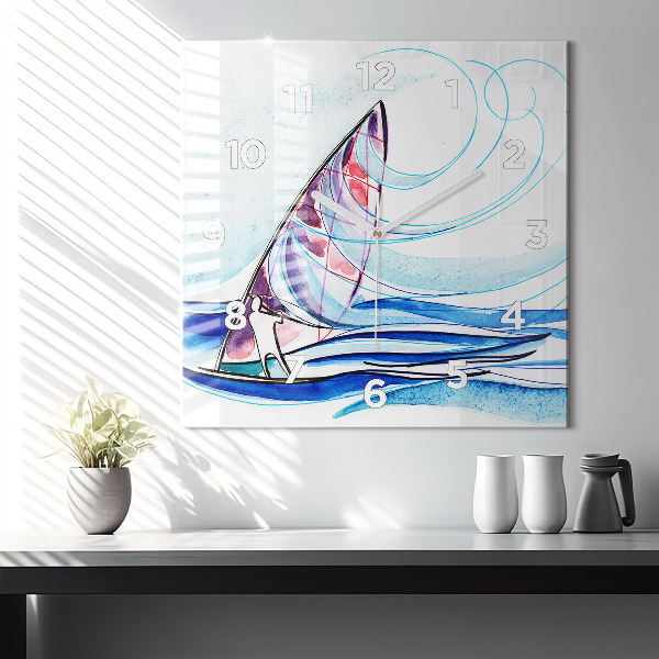 Kwadratowy zegar Deska surfingowa