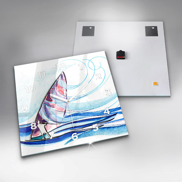 Kwadratowy zegar Deska surfingowa