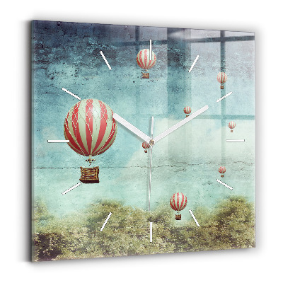 Kwadratowy zegar Malowane balony