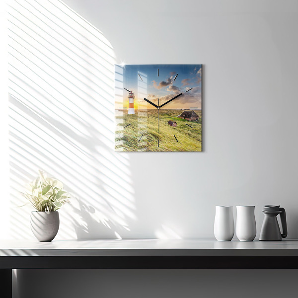 Kwadratowy zegar Latarnia morska