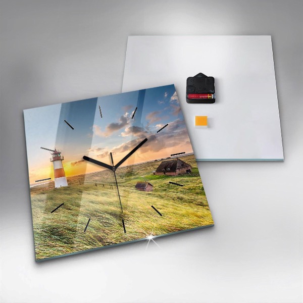 Kwadratowy zegar Latarnia morska