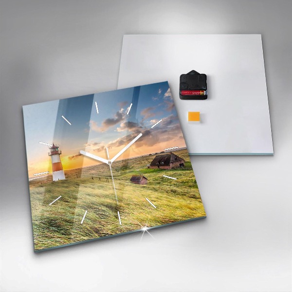 Kwadratowy zegar Latarnia morska