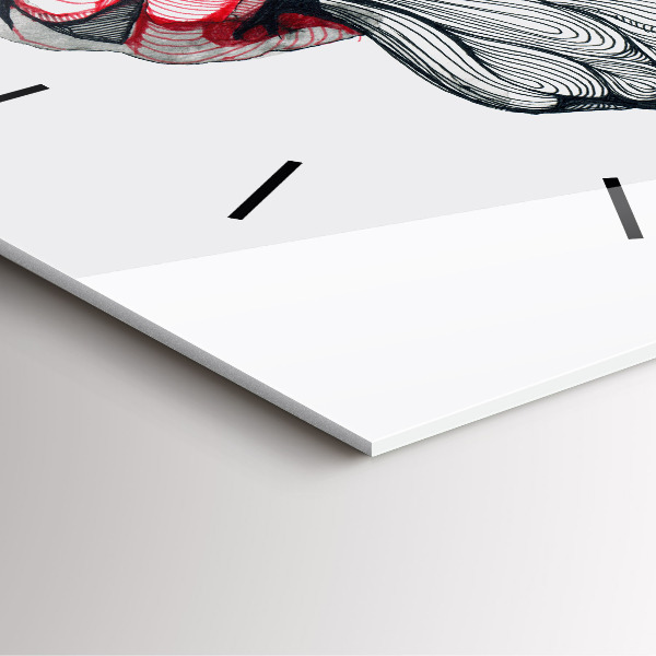 Kwadratowy zegar Trzymające się ręce