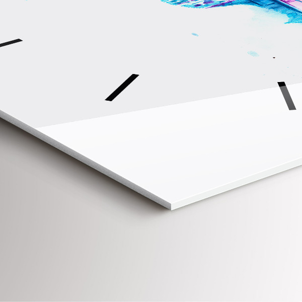 Kwadratowy zegar Wiolonczela park jezioro