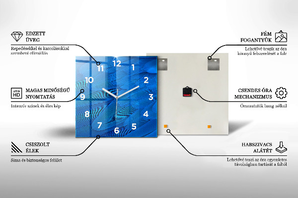Kwadratowy zegar Głowa jelenia