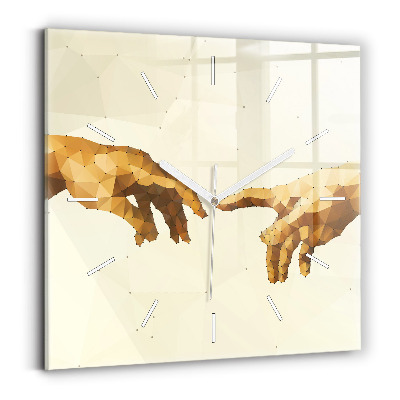 Kwadratowy zegar Stworzenie Adama