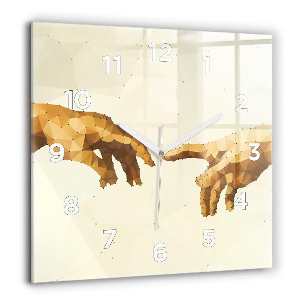 Kwadratowy zegar Stworzenie Adama