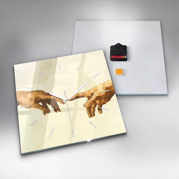 Kwadratowy zegar Stworzenie Adama