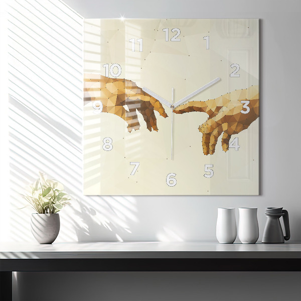 Kwadratowy zegar Stworzenie Adama