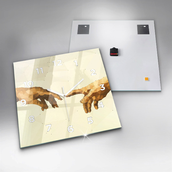 Kwadratowy zegar Stworzenie Adama