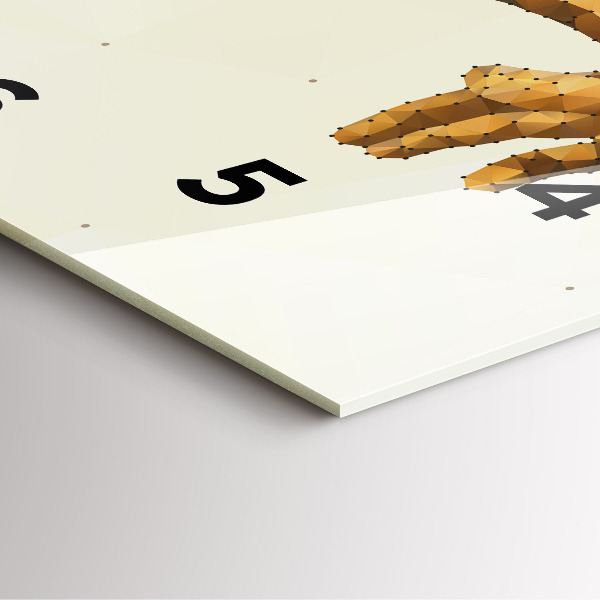 Kwadratowy zegar Stworzenie Adama