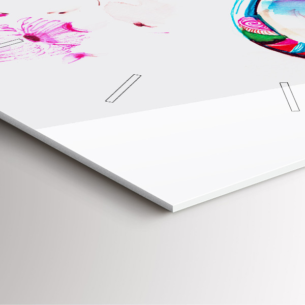 Kwadratowy zegar Kobieta w okularach