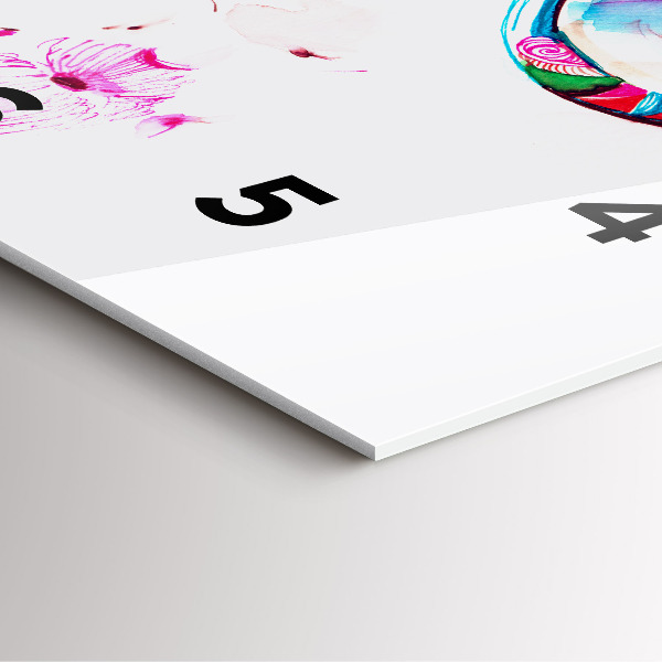 Kwadratowy zegar Kobieta w okularach