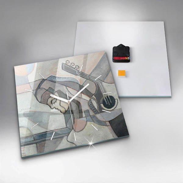 Kwadratowy zegar Malarstwo abstrakcyjne
