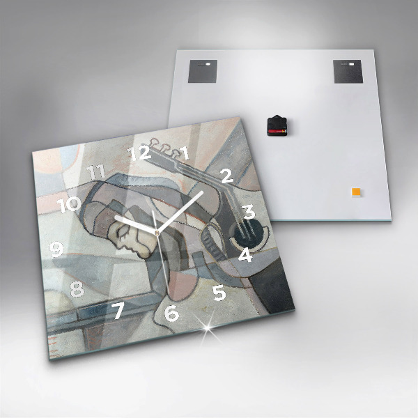 Kwadratowy zegar Malarstwo abstrakcyjne