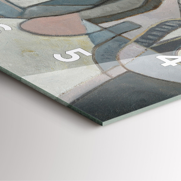 Kwadratowy zegar Malarstwo abstrakcyjne