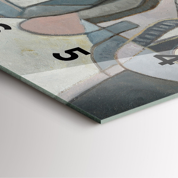 Kwadratowy zegar Malarstwo abstrakcyjne