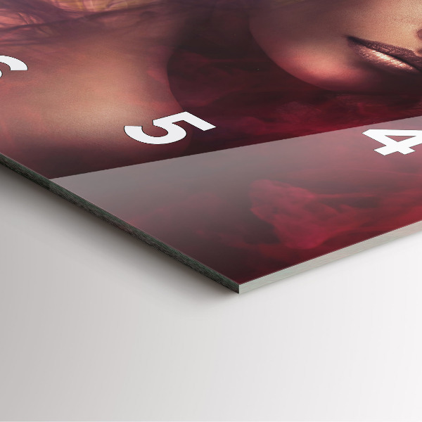 Kwadratowy zegar Portret kobiety