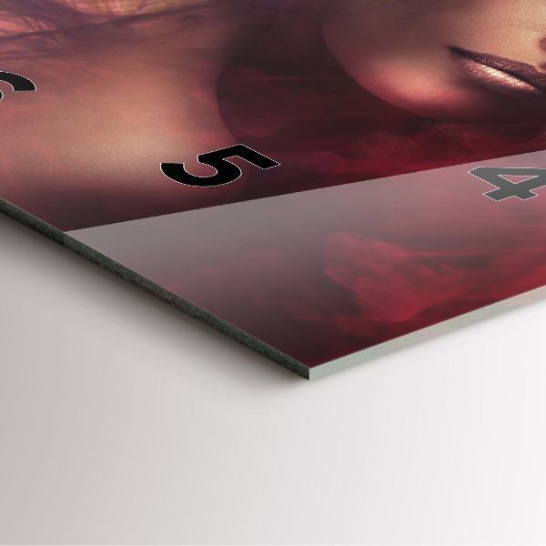 Kwadratowy zegar Portret kobiety