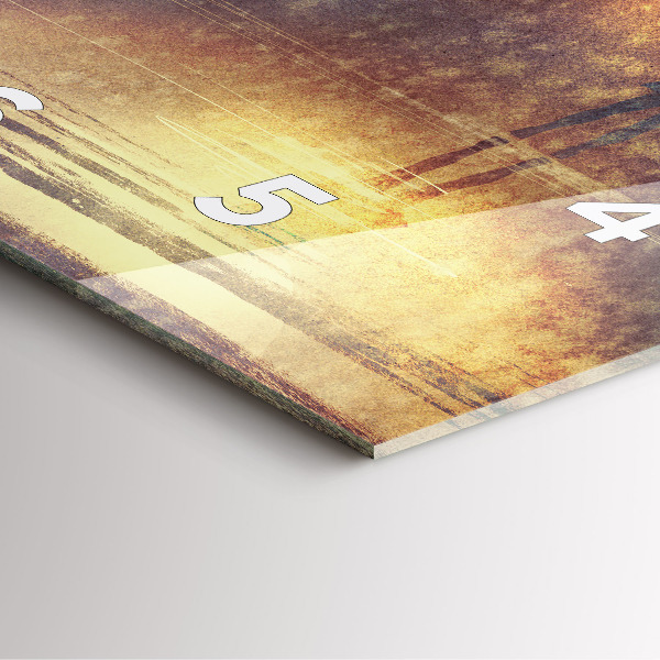 Kwadratowy zegar kobieta z parasolem