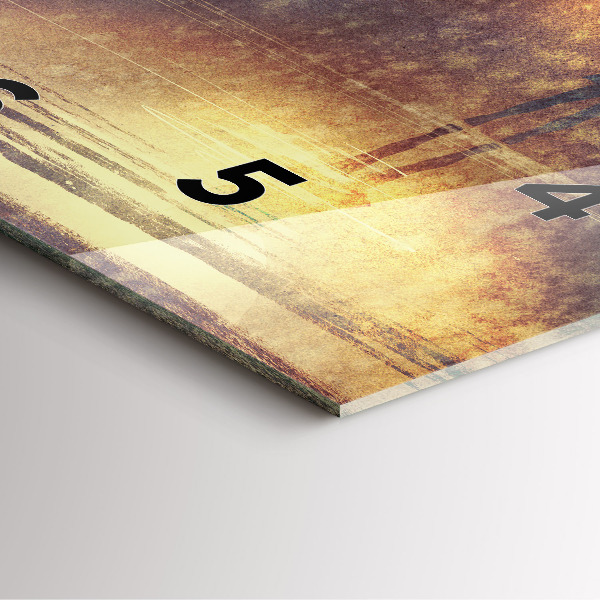 Kwadratowy zegar kobieta z parasolem