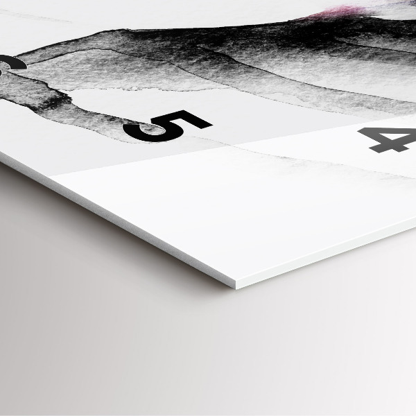 Kwadratowy zegar Portret kobiety