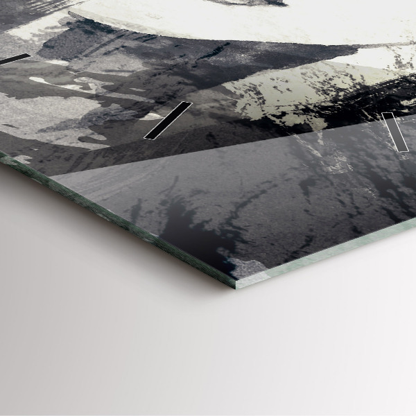 Kwadratowy zegar Kobieta – akwarele