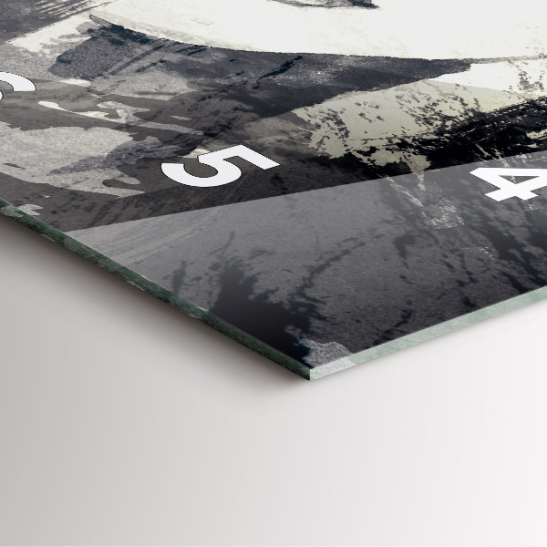 Kwadratowy zegar Kobieta – akwarele