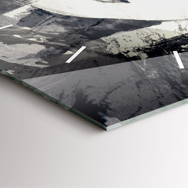 Kwadratowy zegar Kobieta – akwarele