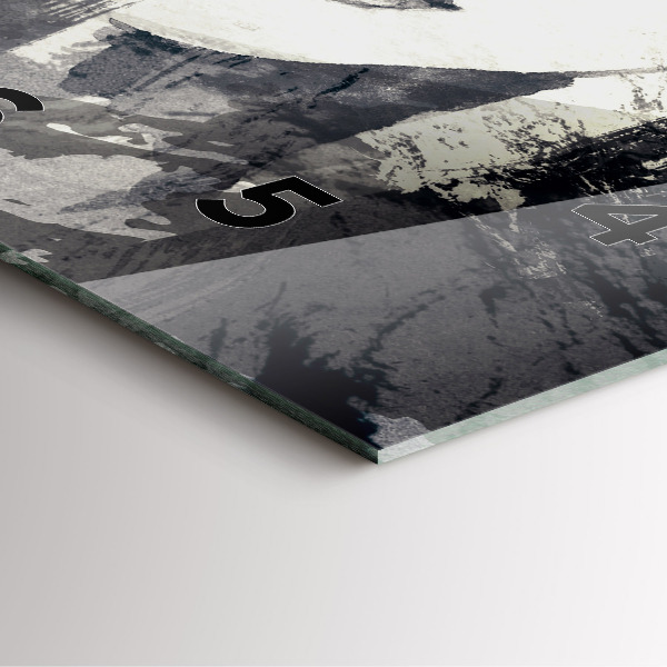 Kwadratowy zegar Kobieta – akwarele