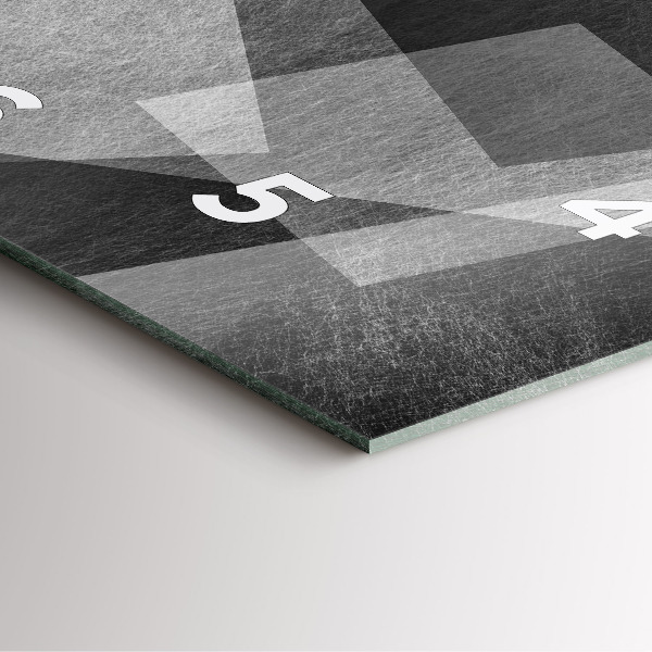 Zegar ścienny kwadratowy Abstrakcja geometryczna