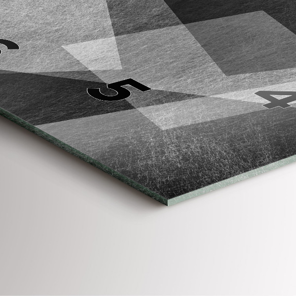 Zegar ścienny kwadratowy Abstrakcja geometryczna