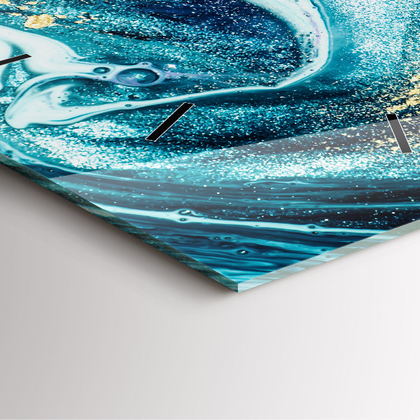 Zegar ścienny kwadratowy Abstrakcyjny marmur