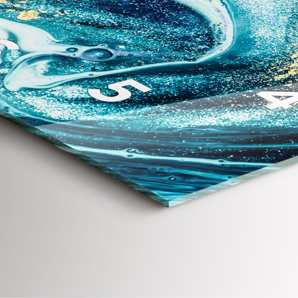 Zegar ścienny kwadratowy Abstrakcyjny marmur