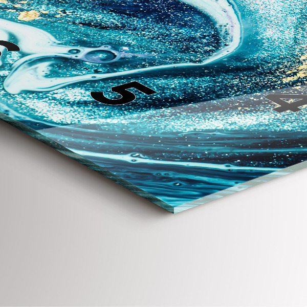 Zegar ścienny kwadratowy Abstrakcyjny marmur