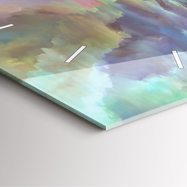 Zegar ścienny kwadratowy Abstrakcyjny pejzaż